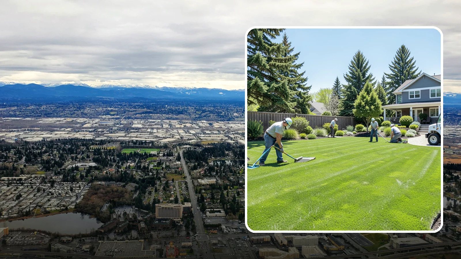 Lawn Restoration in SeaTac, King County, WA - Rebuild a thin, mossy, or worn-out lawn into thick healthy turf through targeted repair and reseeding.