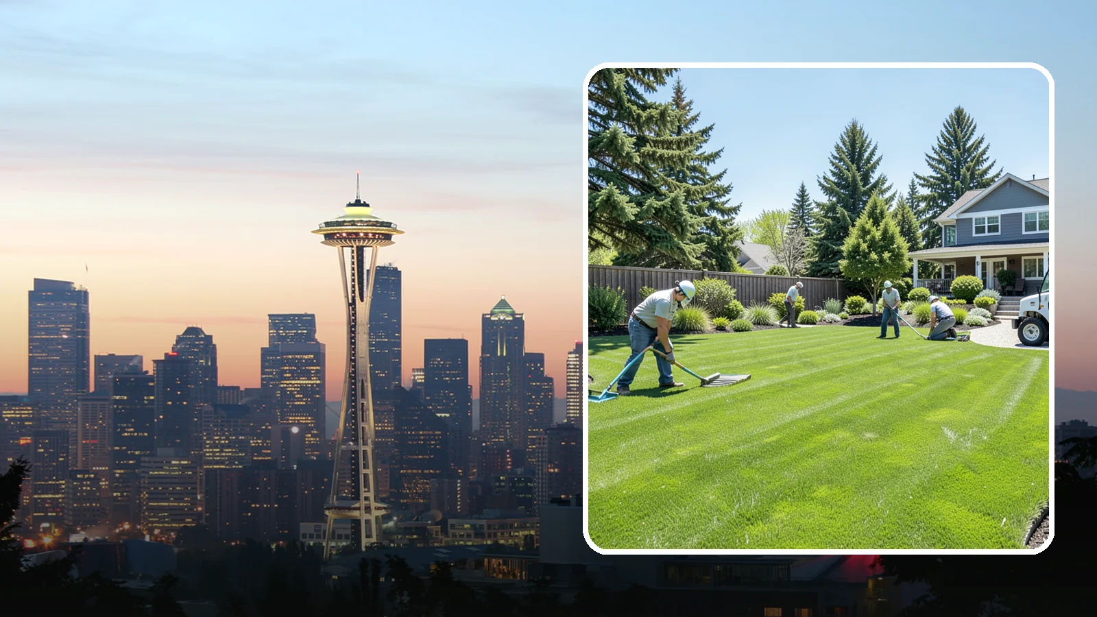 Lawn Restoration in Seattle, King County, WA - Rebuild a thin, mossy, or worn-out lawn into thick healthy turf through targeted repair and reseeding.