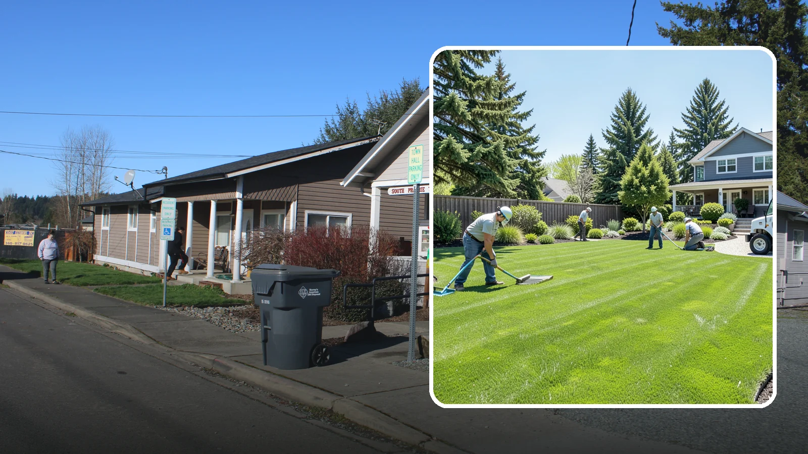 Lawn Restoration in South Prairie, Pierce County, WA - Rebuild a thin, mossy, or worn-out lawn into thick healthy turf through targeted repair and reseeding.