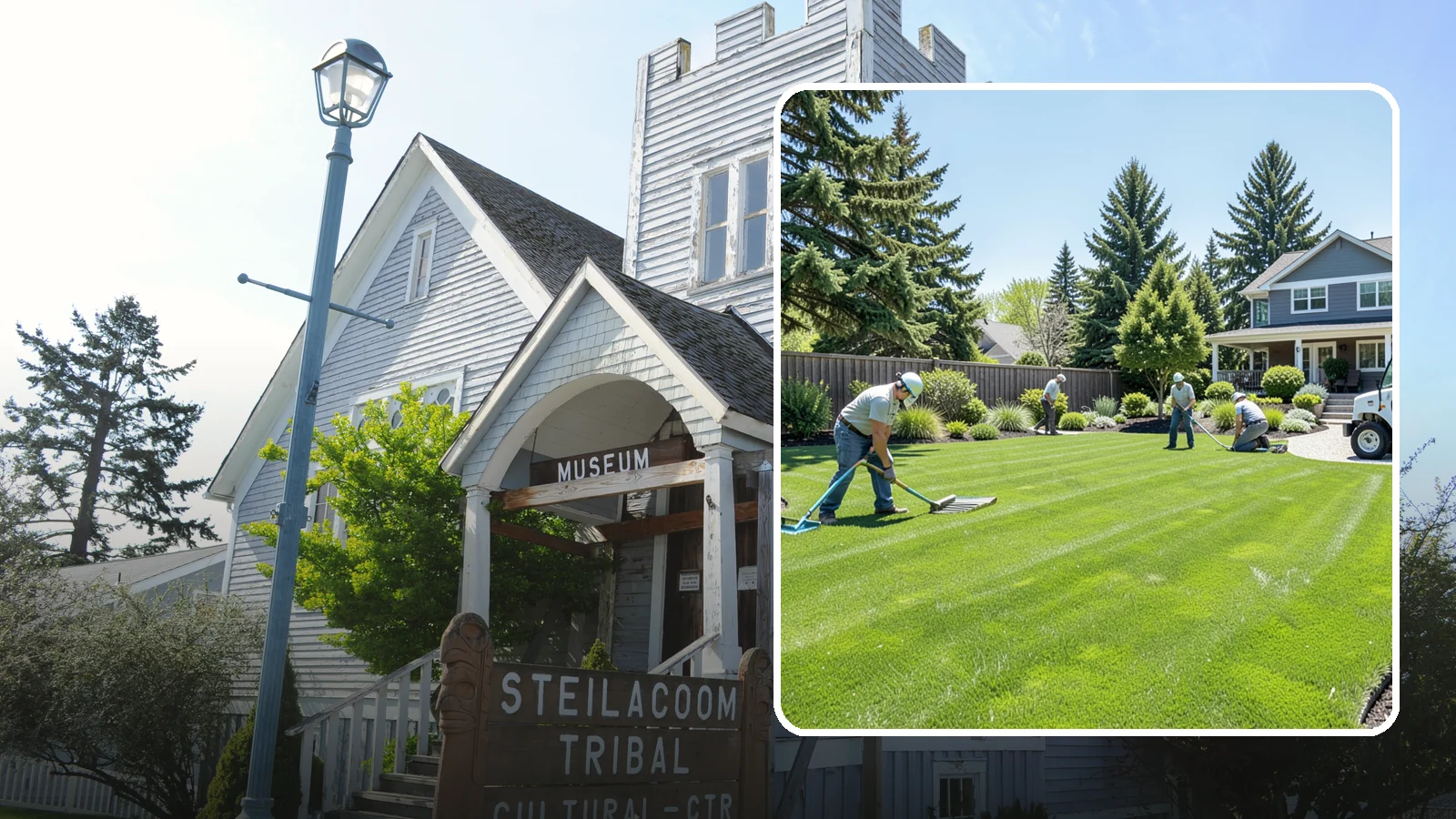 Lawn Restoration in Steilacoom, Pierce County, WA - Rebuild a thin, mossy, or worn-out lawn into thick healthy turf through targeted repair and reseeding.