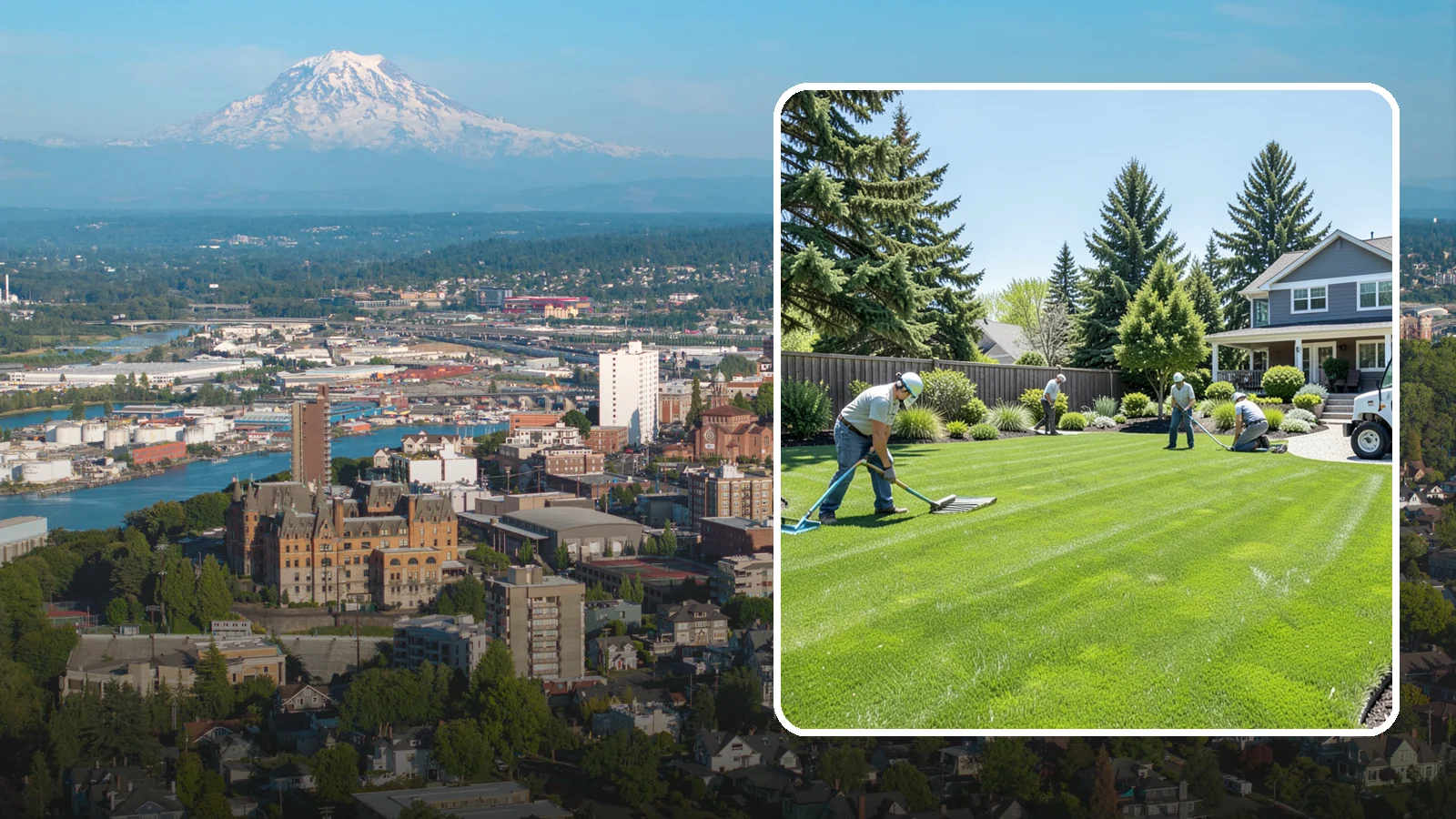 Lawn Restoration in Tacoma, Pierce County, WA - Rebuild a thin, mossy, or worn-out lawn into thick healthy turf through targeted repair and reseeding.
