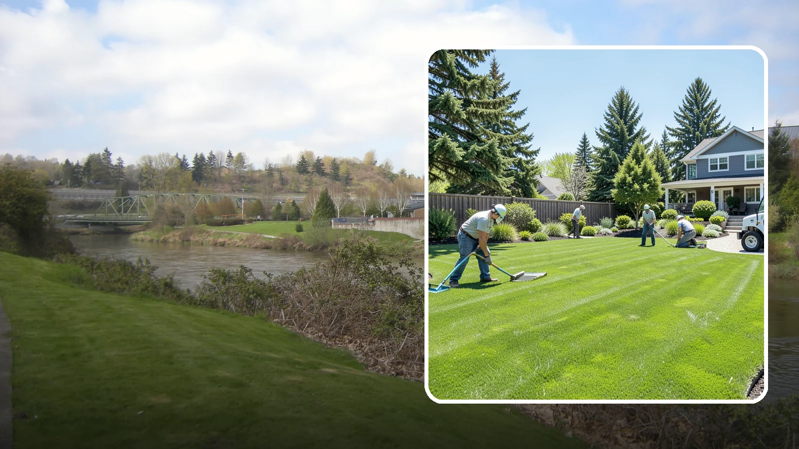 Lawn Restoration in Tukwila, King County, WA - Rebuild a thin, mossy, or worn-out lawn into thick healthy turf through targeted repair and reseeding.