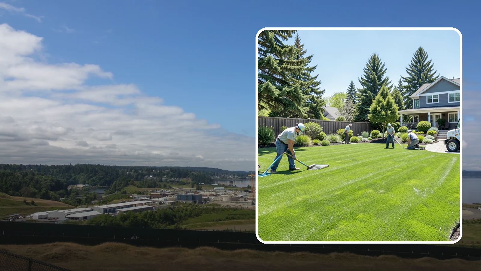 Lawn Restoration in University Place, Pierce County, WA - Rebuild a thin, mossy, or worn-out lawn into thick healthy turf through targeted repair and reseeding.