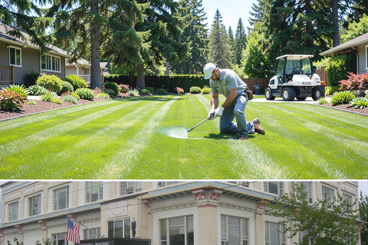 Lawn Rolling in Anacortes, Skagit County, WA - Early spring is the ideal time to roll a Northwest lawn, once winter frost heaving has settled and the soil is moist but firm.