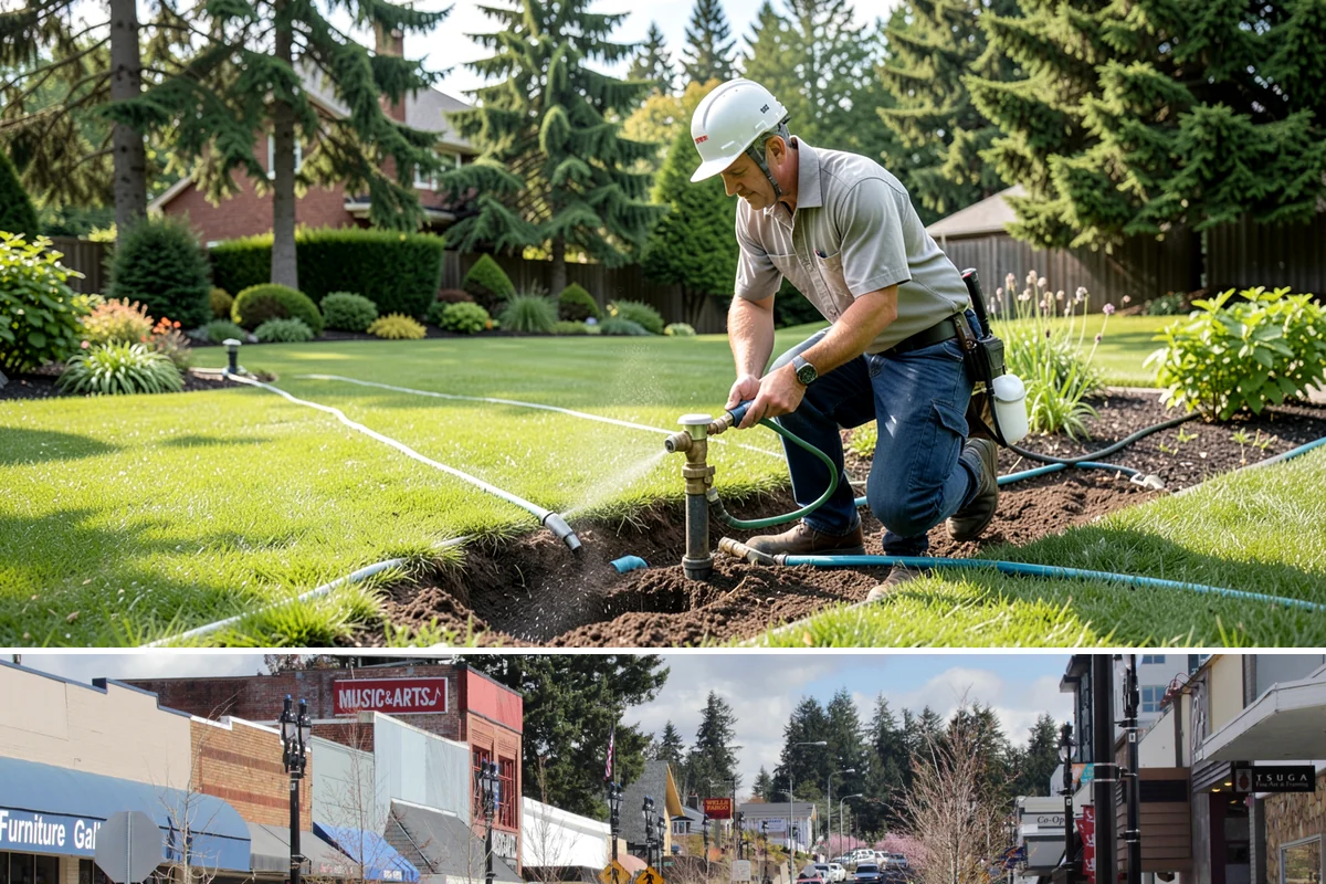 Lawn Rolling in Bothell, King County, WA - Early spring is the ideal time to roll a Northwest lawn, once winter frost heaving has settled and the soil is moist but firm.