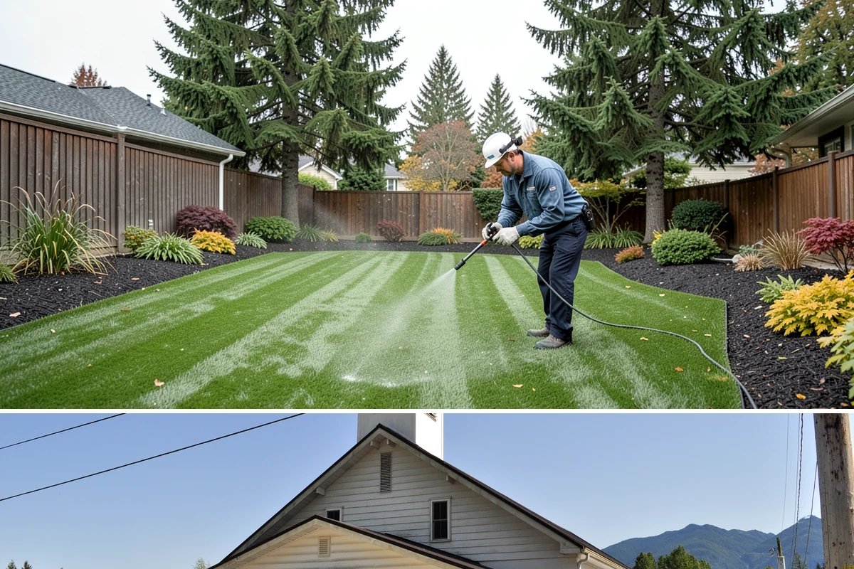 Lawn Rolling in Concrete, Skagit County, WA - Early spring is the ideal time to roll a Northwest lawn, once winter frost heaving has settled and the soil is moist but firm.