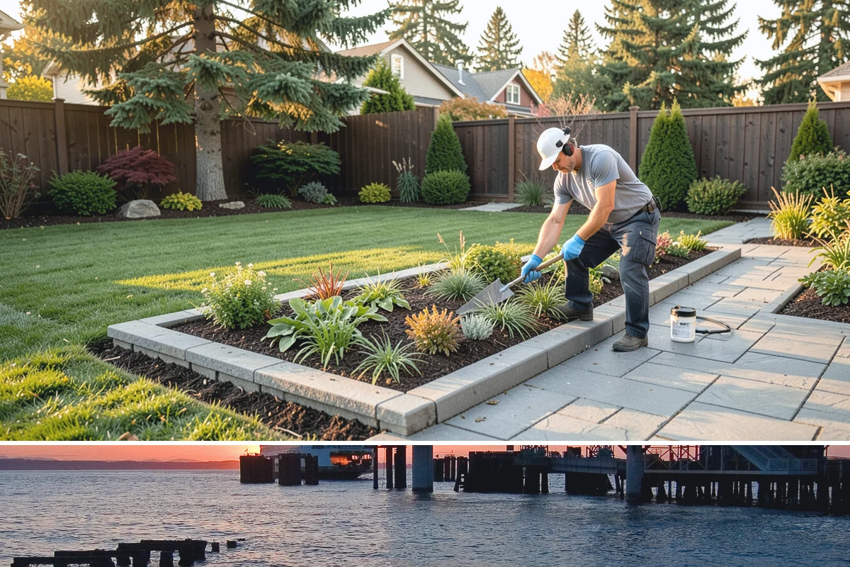 Lawn Rolling in Edmonds, Snohomish County, WA - Early spring is the ideal time to roll a Northwest lawn, once winter frost heaving has settled and the soil is moist but firm.