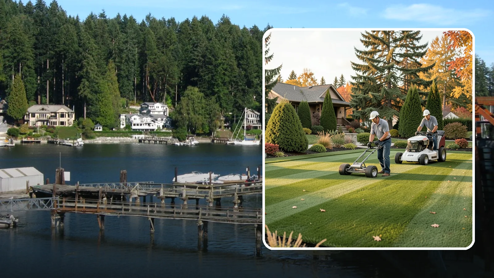 Lawn Rolling in Gig Harbor, Pierce County, WA - Smooth out frost heaves, mole mounds, and minor bumps by rolling your lawn to a level, even surface.