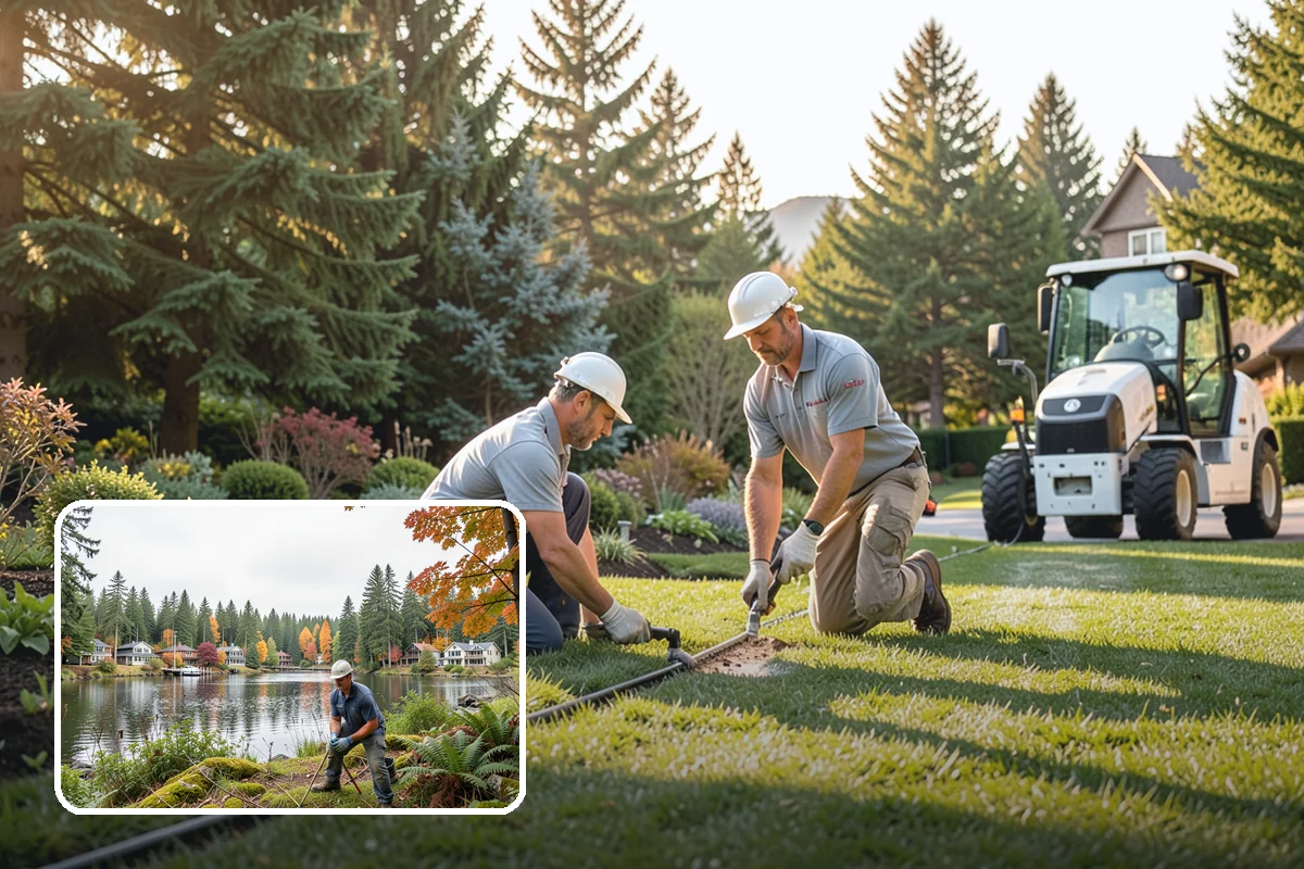 Lawn Rolling in La Conner, Skagit County, WA - Levels frost heaves and mole mounds for a smooth surface