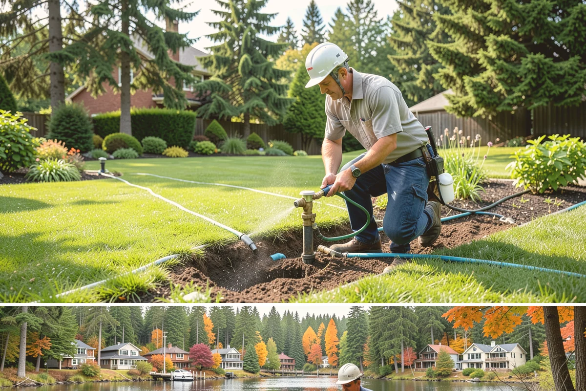 Lawn Rolling in La Conner, Skagit County, WA - Early spring is the ideal time to roll a Northwest lawn, once winter frost heaving has settled and the soil is moist but firm.