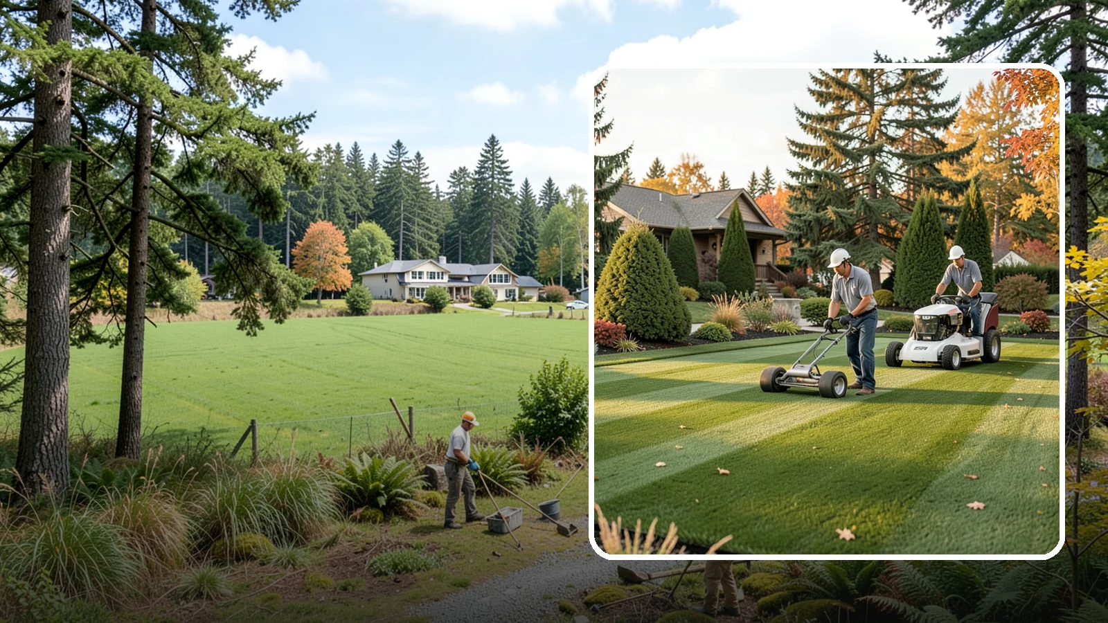 Lawn Rolling in Lyman, Skagit County, WA - Smooth out frost heaves, mole mounds, and minor bumps by rolling your lawn to a level, even surface.