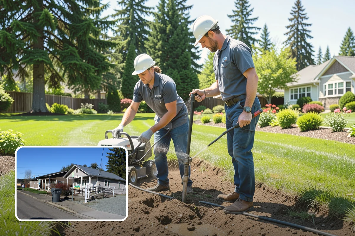 Lawn Rolling in South Prairie, Pierce County, WA - Levels frost heaves and mole mounds for a smooth surface