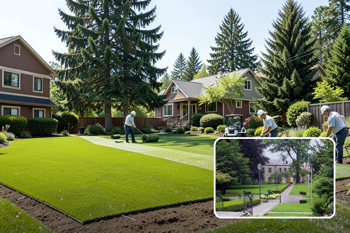 Lawn Rolling in Woodinville, King County, WA - Levels frost heaves and mole mounds for a smooth surface