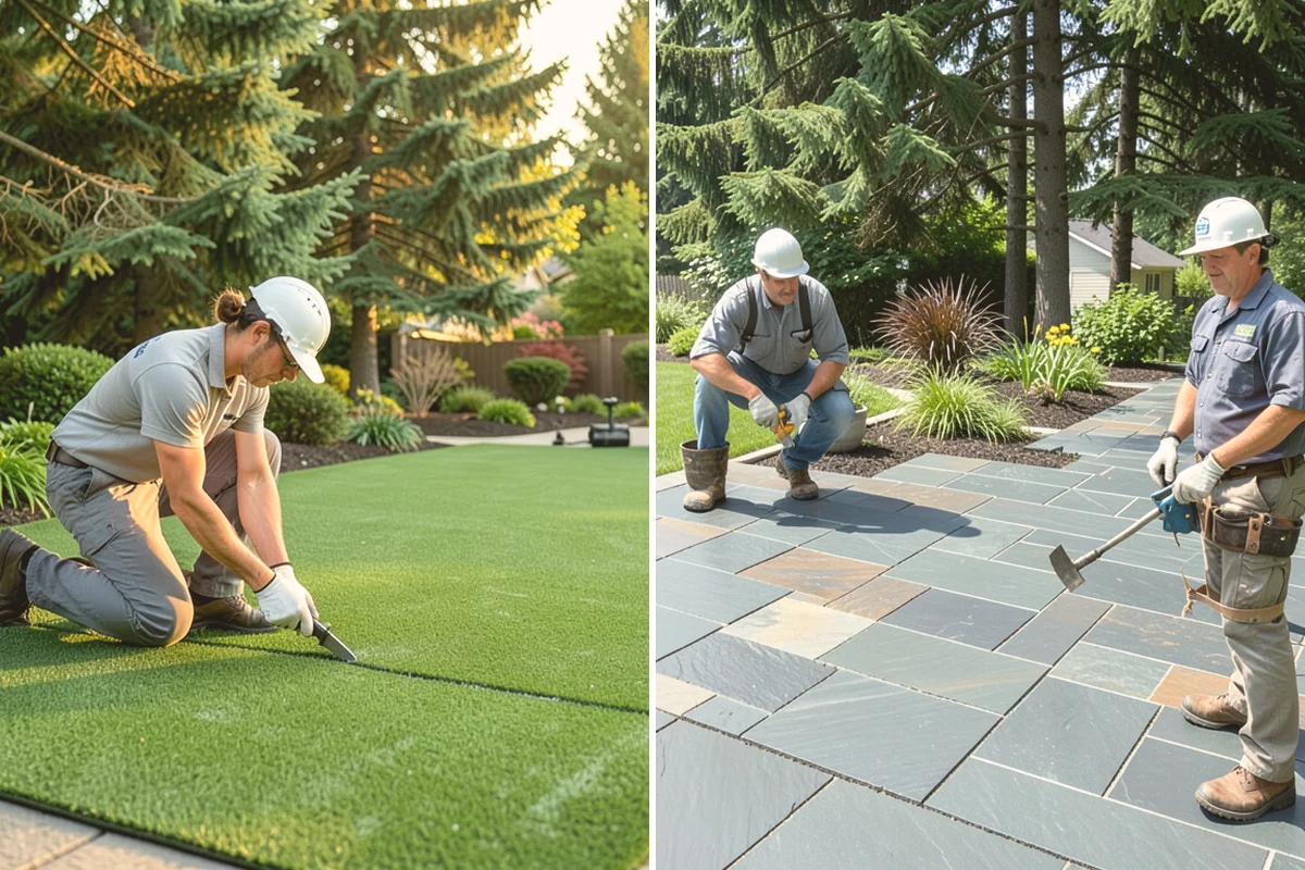 Lawn Seeding in Bellevue, King County, WA - Clear debris and kill existing weeds