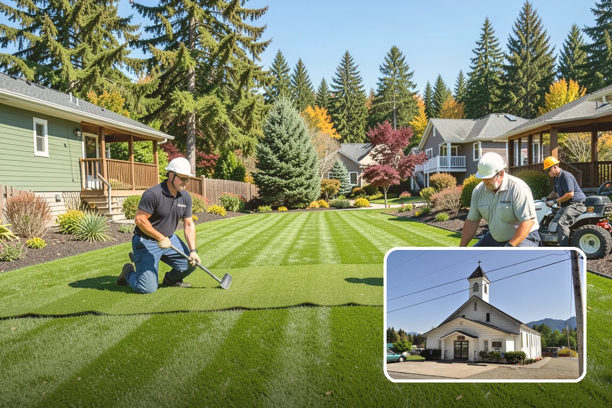 Lawn Seeding in Concrete, Skagit County, WA - Lowest-cost way to establish a new lawn