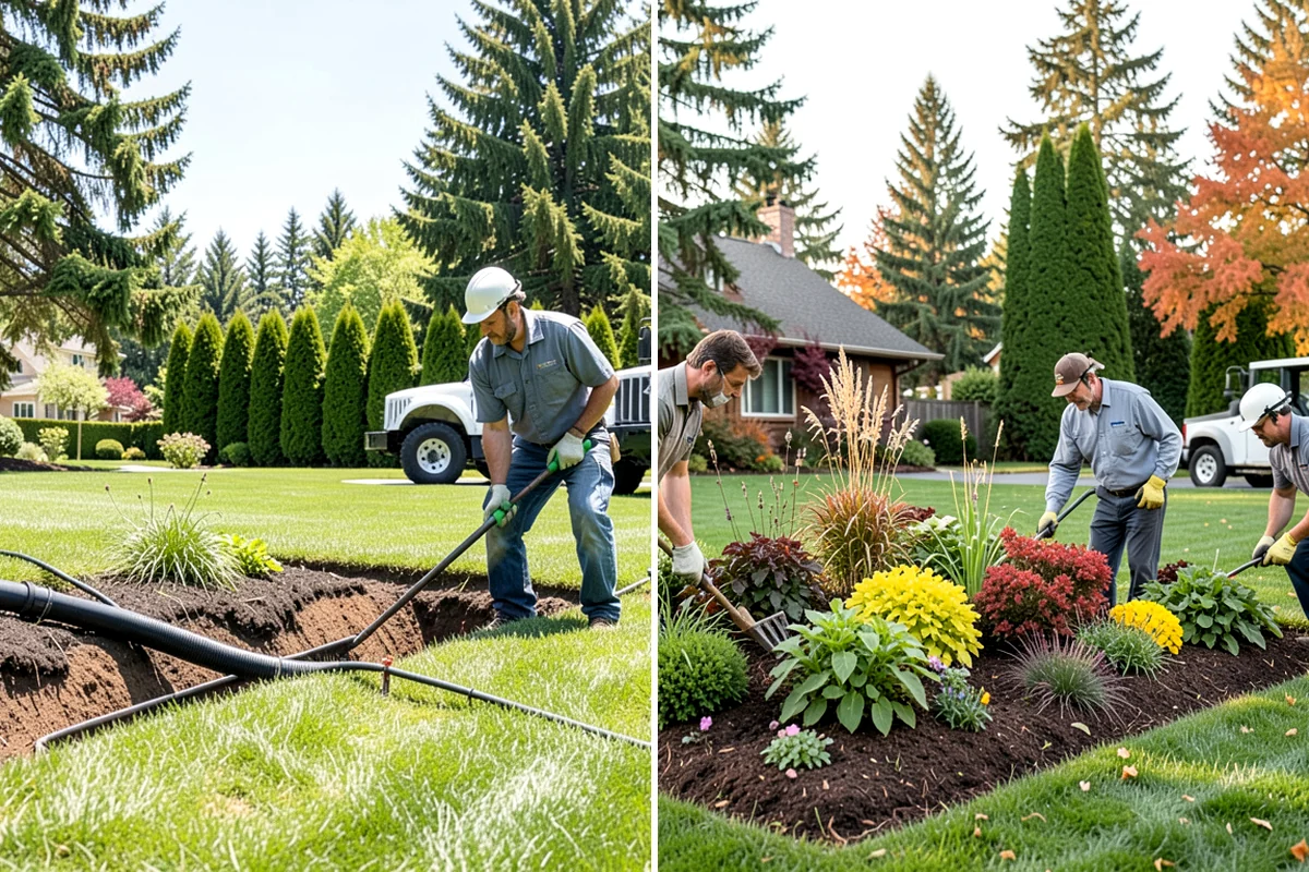 Lawn Seeding in Concrete, Skagit County, WA - Clear debris and kill existing weeds