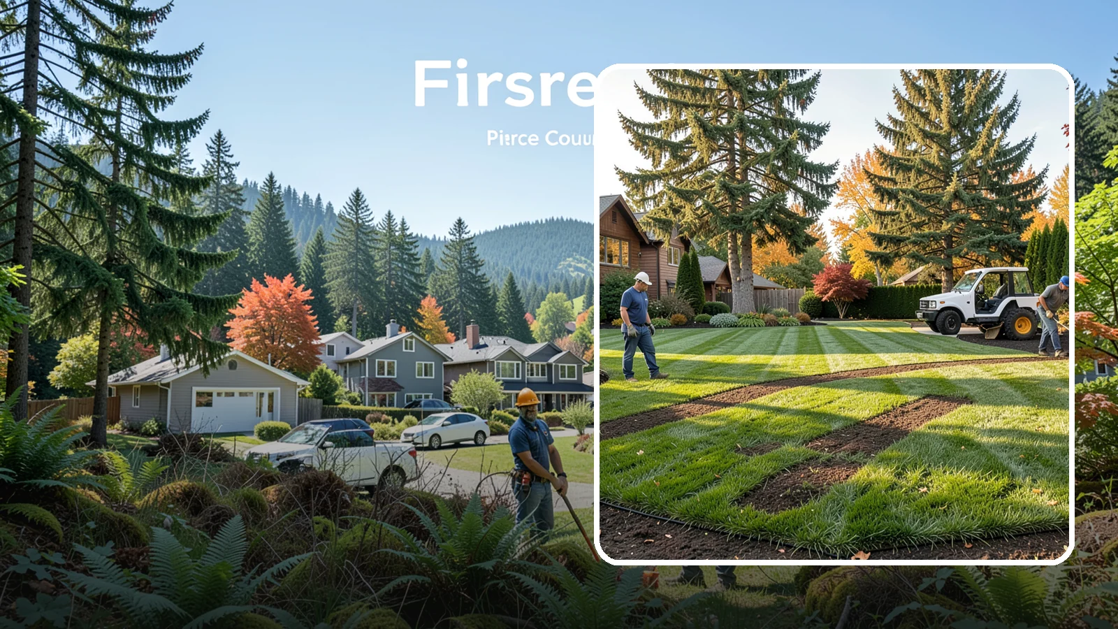 Lawn Seeding in Fircrest, Pierce County, WA - New lawn establishment from quality grass seed matched to your soil, sun, and Pacific Northwest climate.