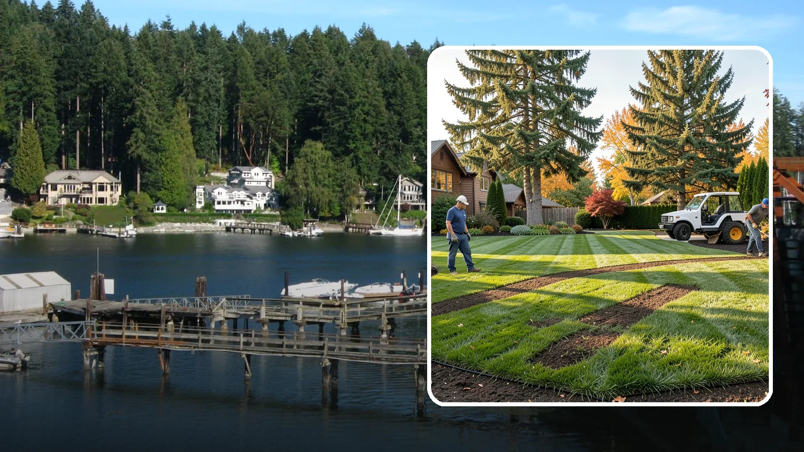 Lawn Seeding in Gig Harbor, Pierce County, WA - New lawn establishment from quality grass seed matched to your soil, sun, and Pacific Northwest climate.