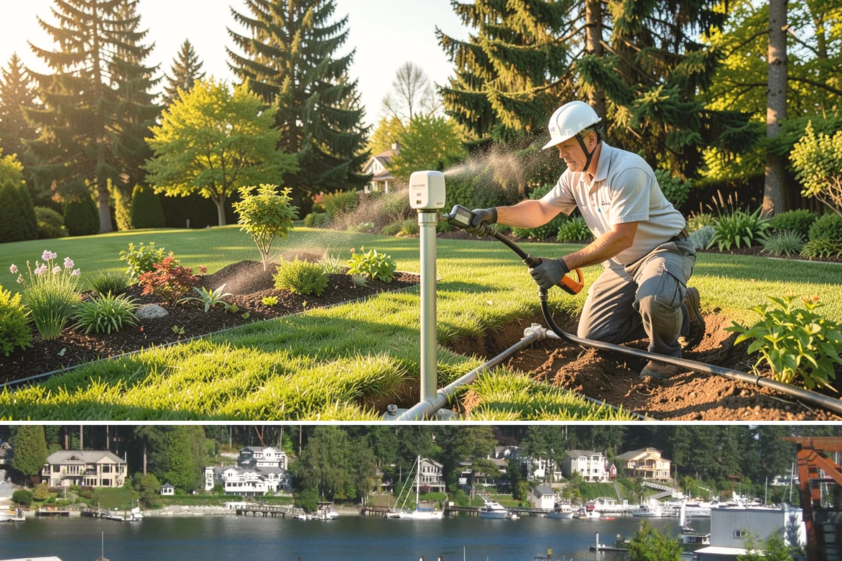 Lawn Seeding in Gig Harbor, Pierce County, WA - Best sown in early fall or spring when soil is warm and moisture is reliable