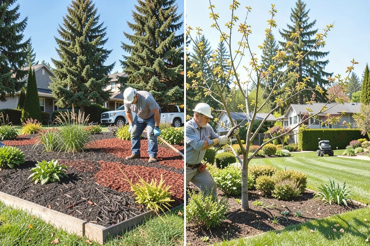 Lawn Seeding in La Conner, Skagit County, WA - Clear debris and kill existing weeds