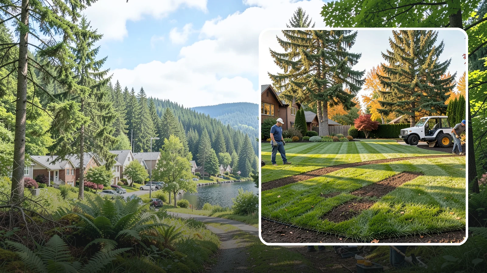 Lawn Seeding in Lake Forest Park, King County, WA - New lawn establishment from quality grass seed matched to your soil, sun, and Pacific Northwest climate.