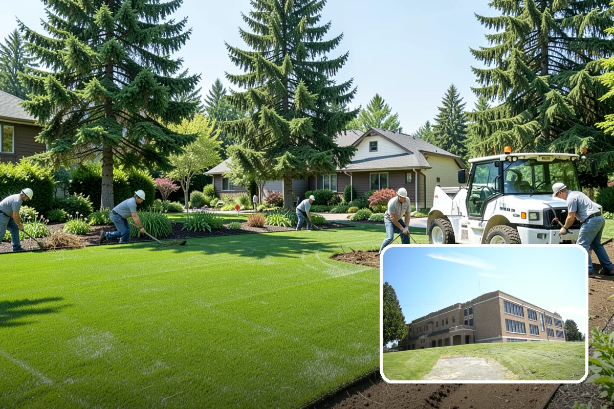 Lawn Seeding in Maple Valley, King County, WA - Lowest-cost way to establish a new lawn