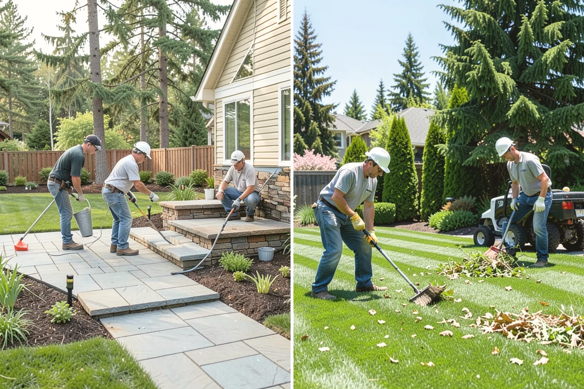 Lawn Seeding in North Bend, King County, WA - Clear debris and kill existing weeds