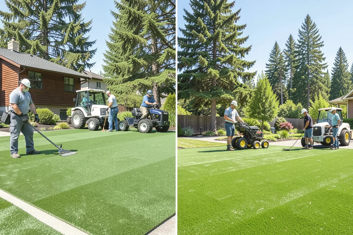 Lawn Seeding in Oak Harbor, Island County, WA - Clear debris and kill existing weeds