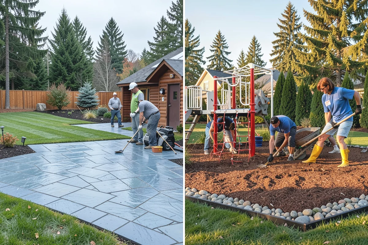 Lawn Seeding in Roy, Pierce County, WA - Clear debris and kill existing weeds