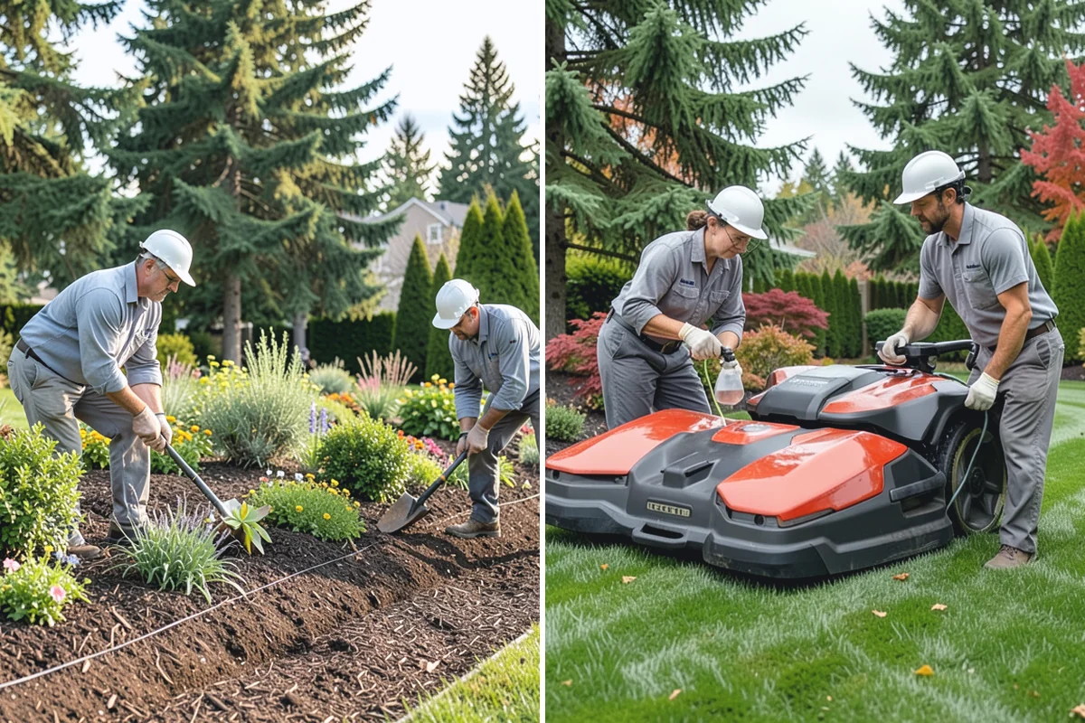 Lawn Top Dressing in Auburn, King County, WA - Mow and prepare the lawn