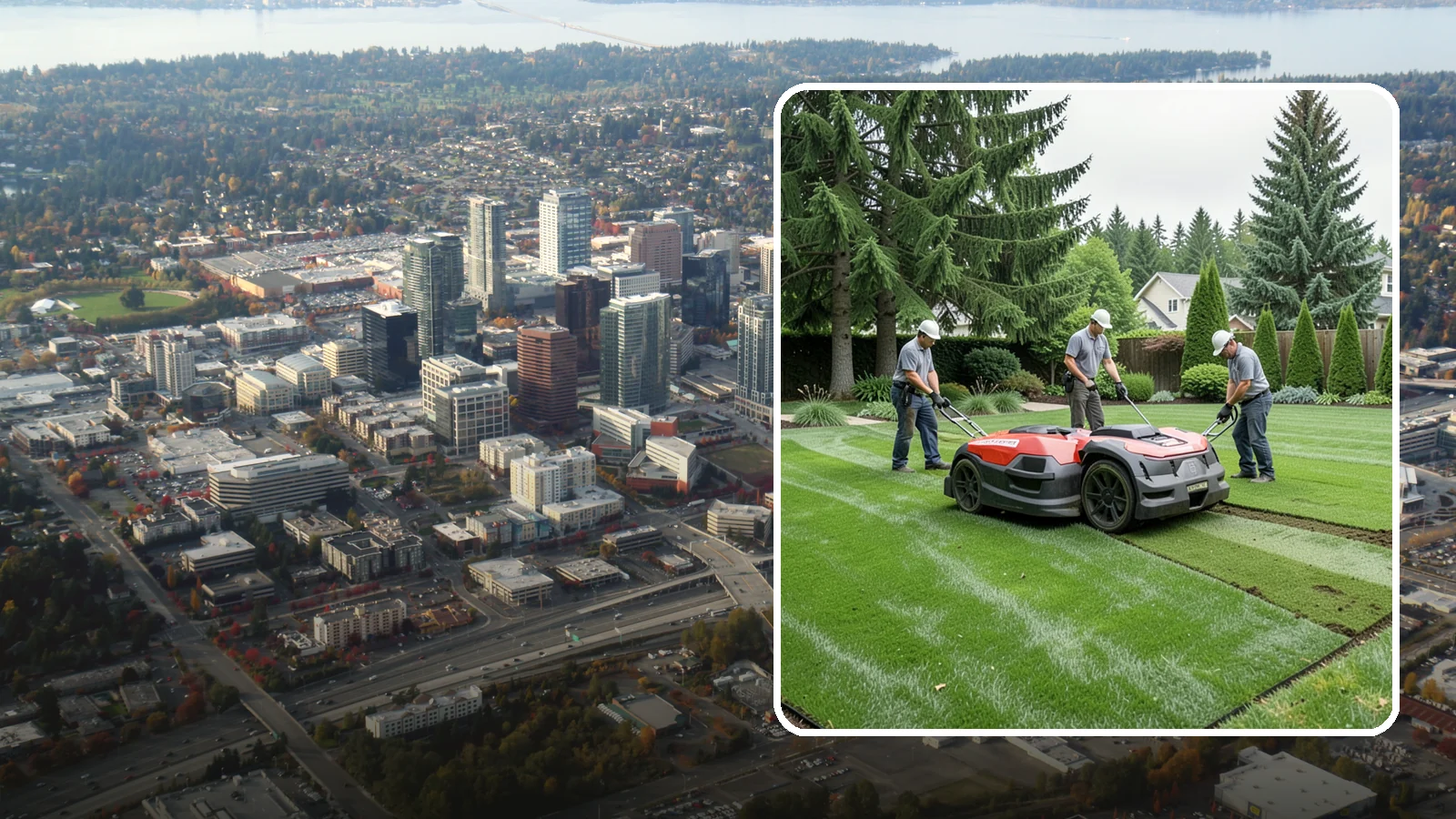 Lawn Top Dressing in Bellevue, King County, WA - Topdressing with quality compost that levels the surface and improves your soil over time.