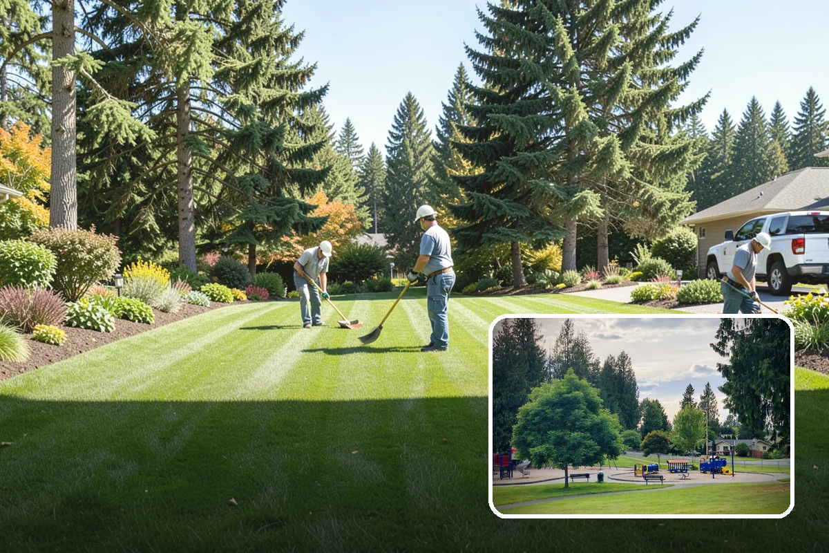 Lawn Top Dressing in Bonney Lake, Pierce County, WA - Smooths minor bumps and low spots