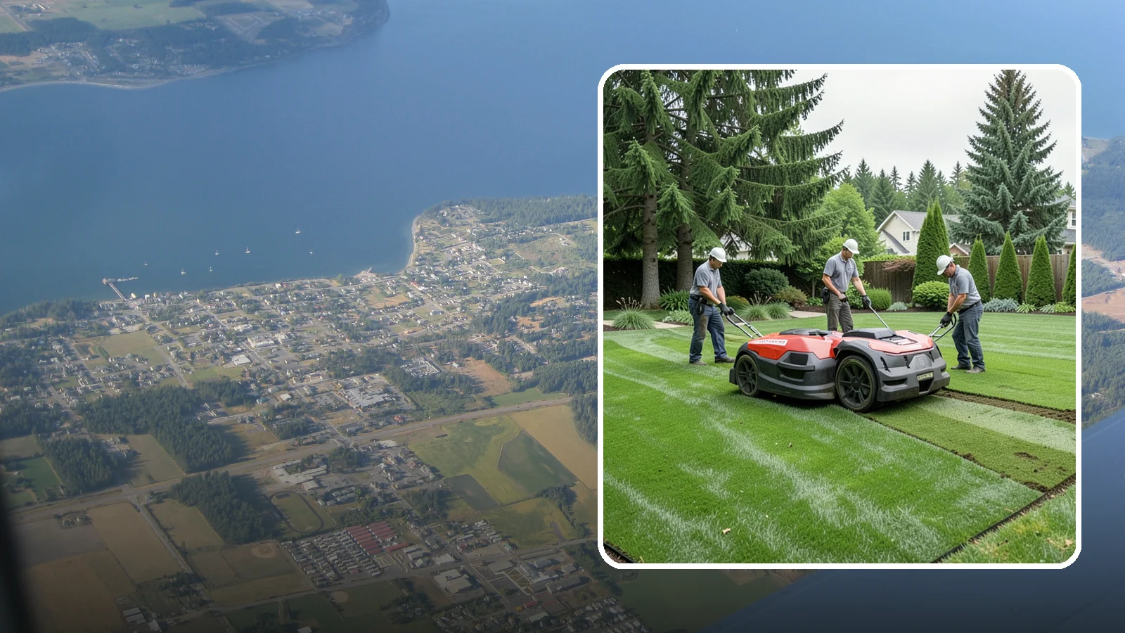 Lawn Top Dressing in Coupeville, Island County, WA - Topdressing with quality compost that levels the surface and improves your soil over time.