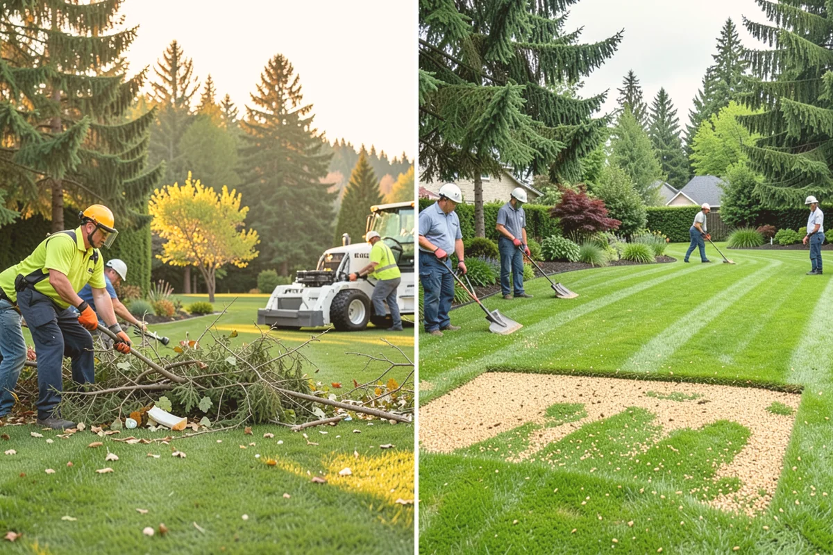 Lawn Top Dressing in Eatonville, Pierce County, WA - Mow and prepare the lawn