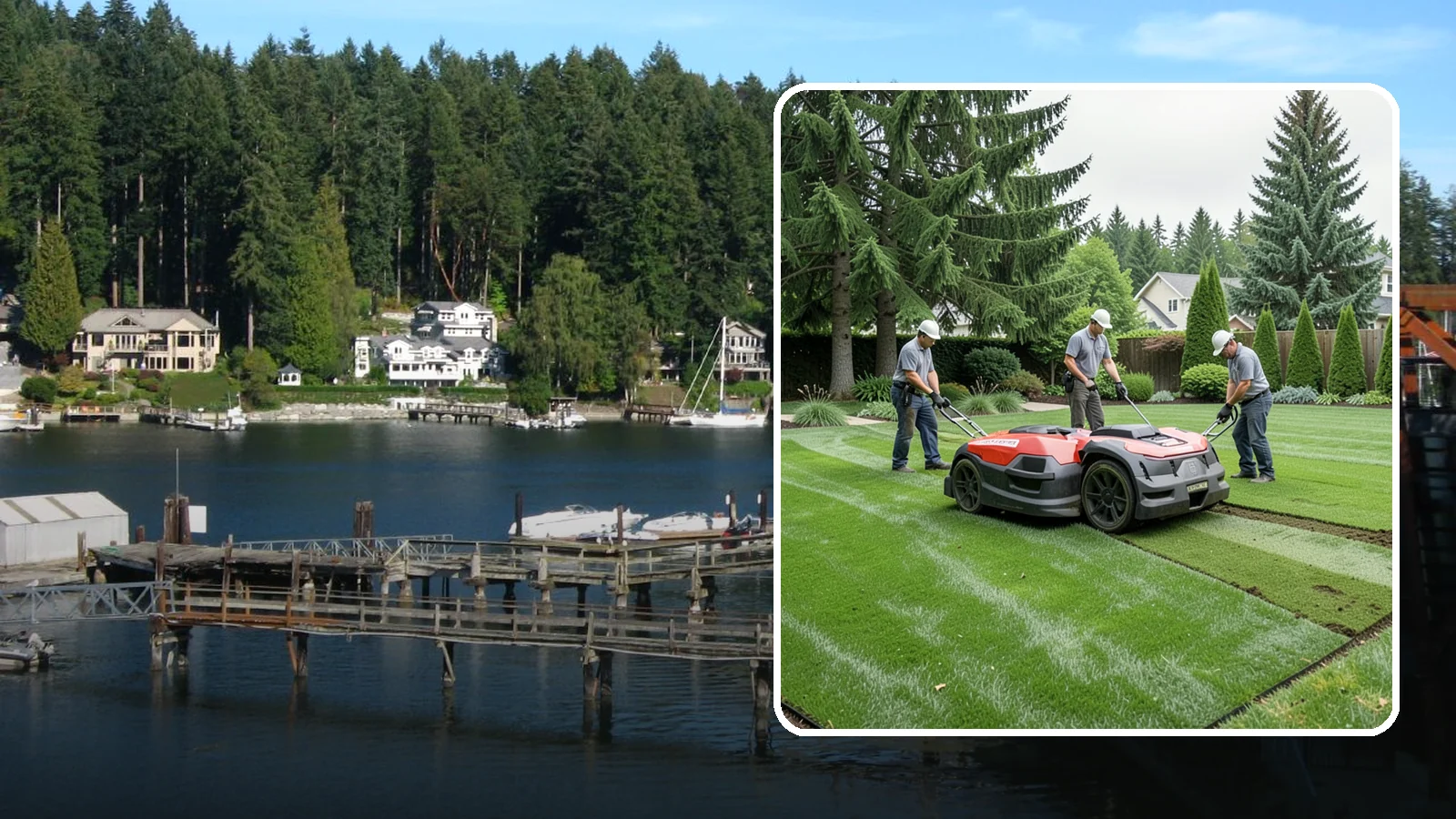 Lawn Top Dressing in Gig Harbor, Pierce County, WA - Topdressing with quality compost that levels the surface and improves your soil over time.