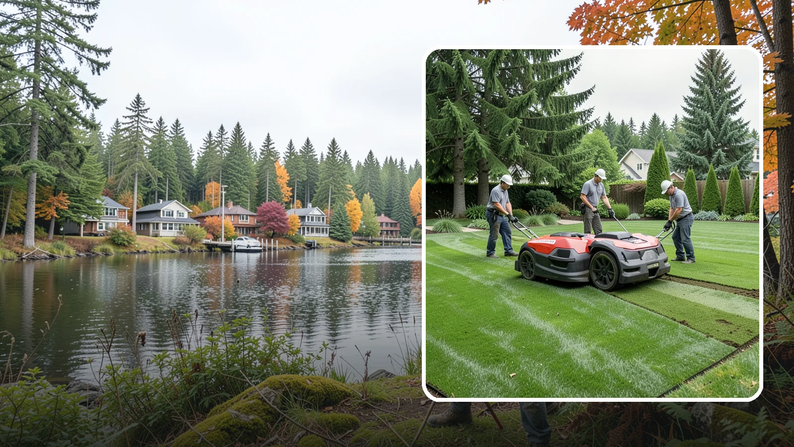 Lawn Top Dressing in La Conner, Skagit County, WA - Topdressing with quality compost that levels the surface and improves your soil over time.