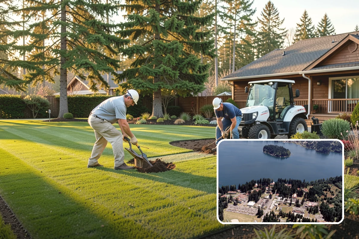 Lawn Top Dressing in Lakewood, Pierce County, WA - Smooths minor bumps and low spots