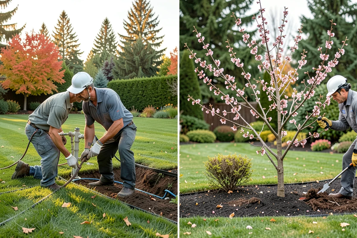 Lawn Top Dressing in Lakewood, Pierce County, WA - Mow and prepare the lawn
