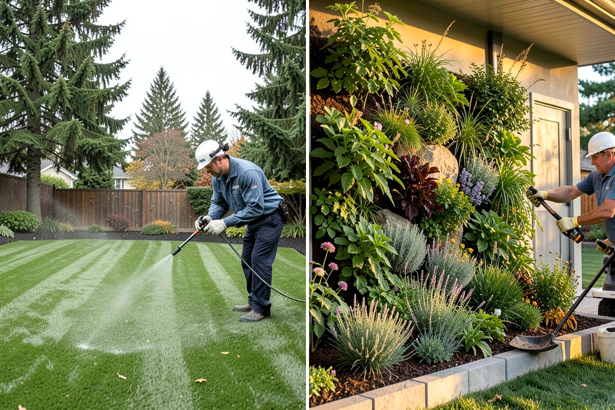 Lawn Top Dressing in Lyman, Skagit County, WA - Mow and prepare the lawn