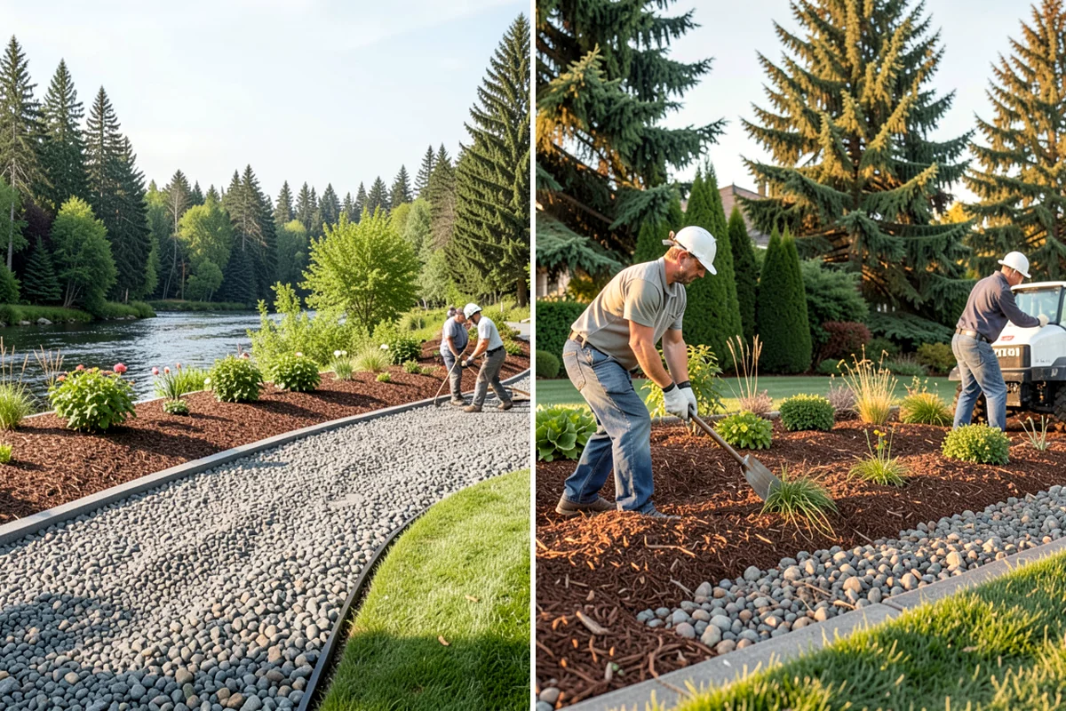 Lawn Top Dressing in Maple Valley, King County, WA - Mow and prepare the lawn