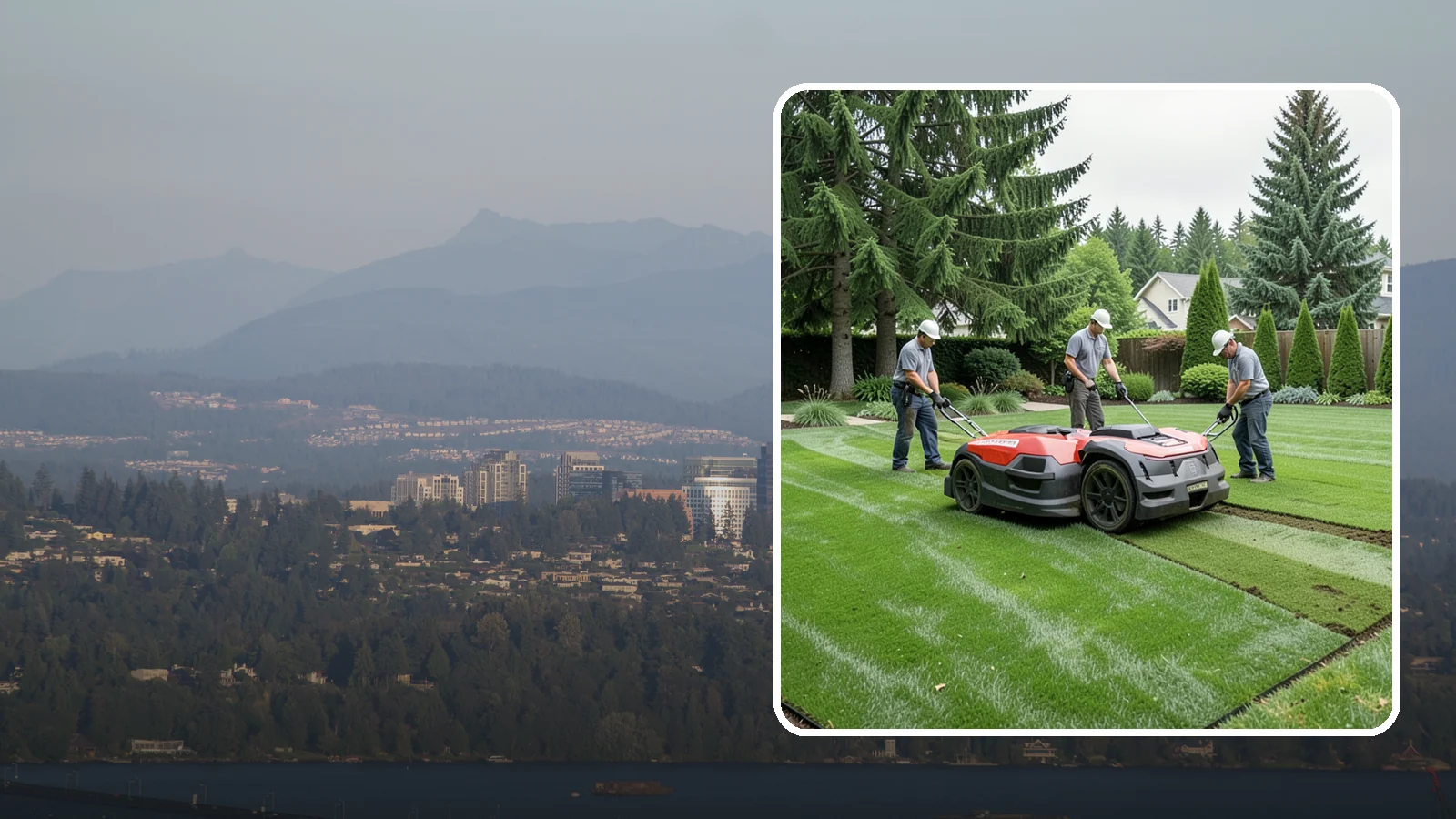 Lawn Top Dressing in Medina, King County, WA - Topdressing with quality compost that levels the surface and improves your soil over time.
