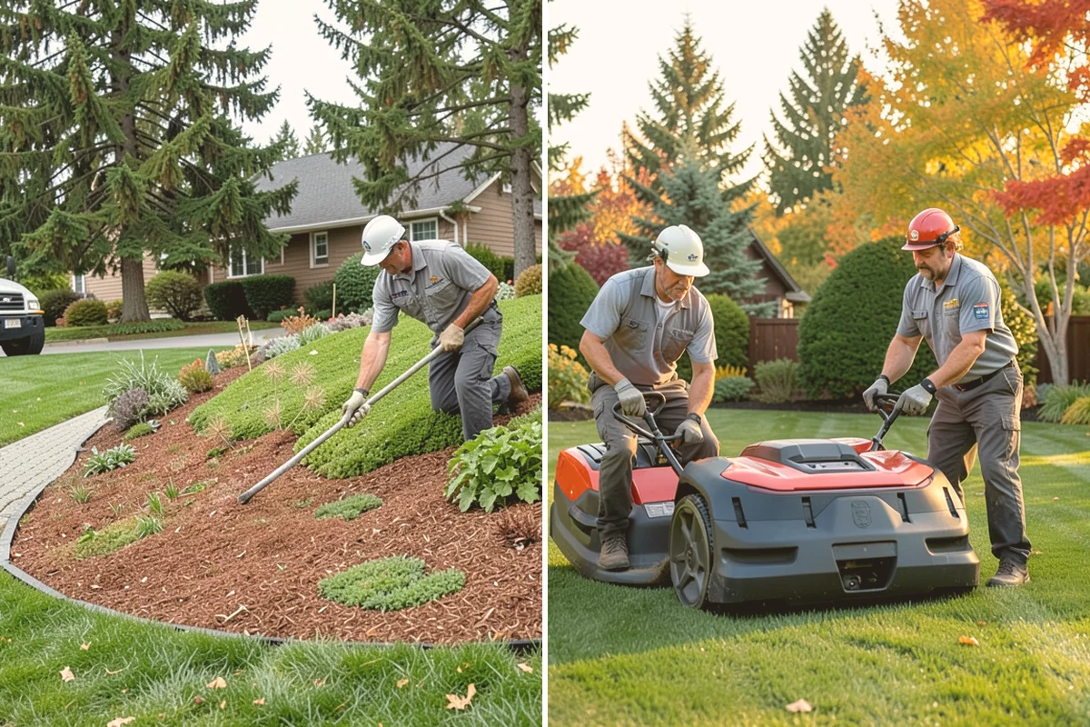 Lawn Top Dressing in Milton, King County, WA - Mow and prepare the lawn