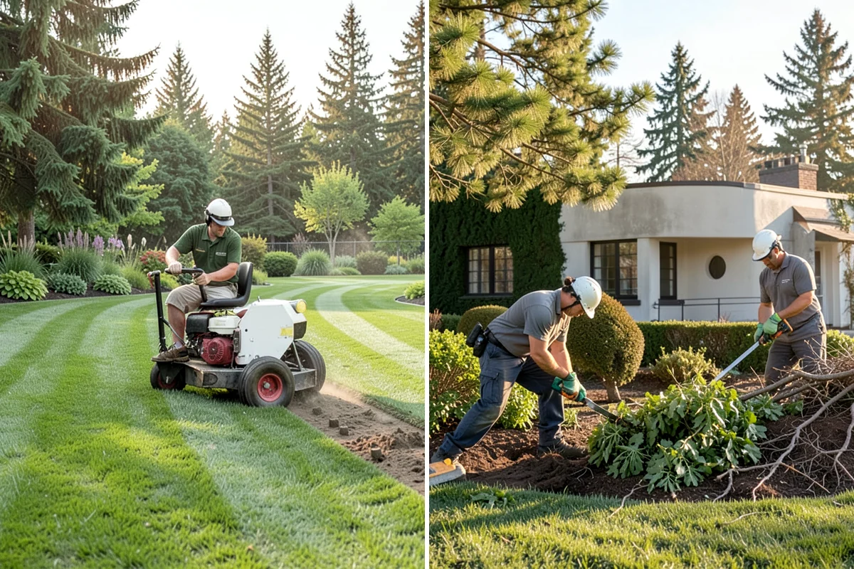Lawn Top Dressing in Normandy Park, King County, WA - Mow and prepare the lawn