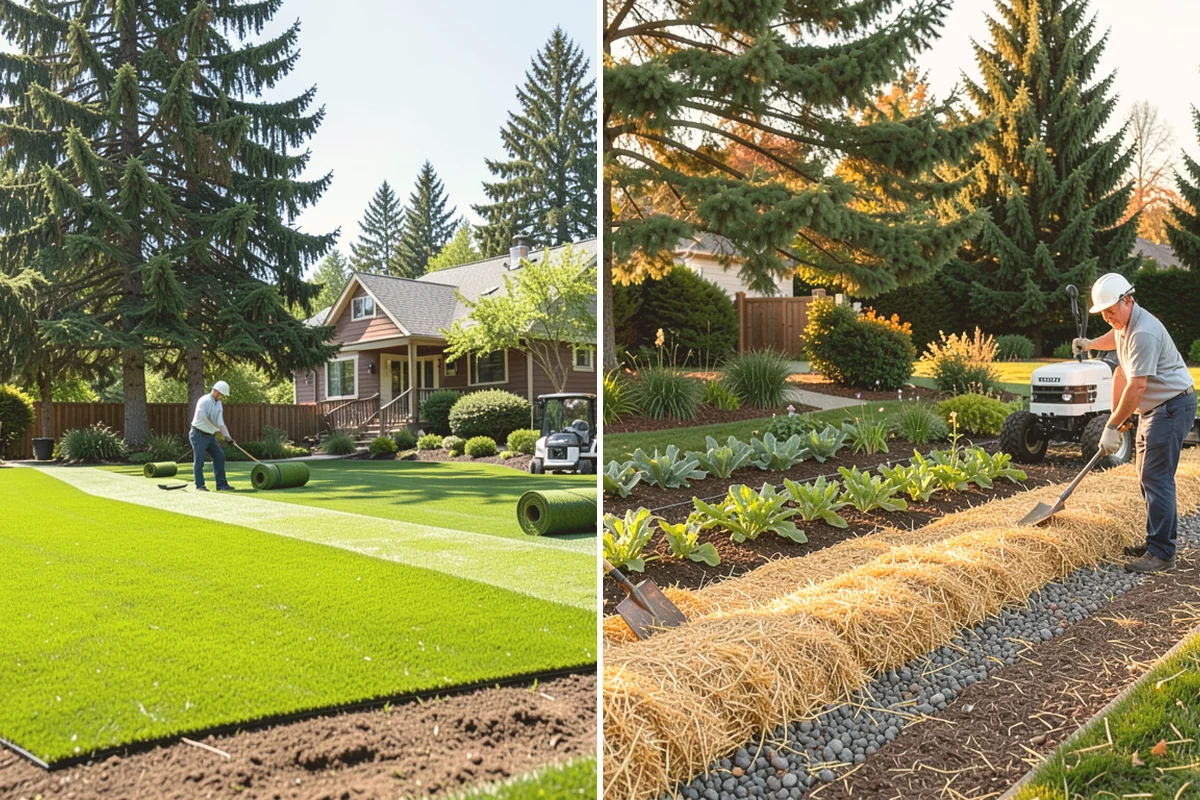 Lawn Top Dressing in Stanwood, Snohomish County, WA - Mow and prepare the lawn