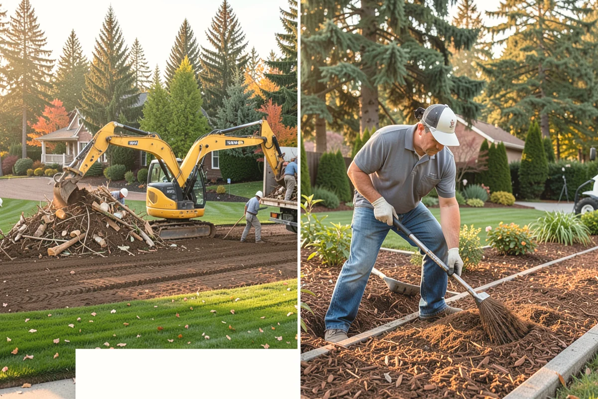 Lawn Top Dressing in Tacoma, Pierce County, WA - Mow and prepare the lawn