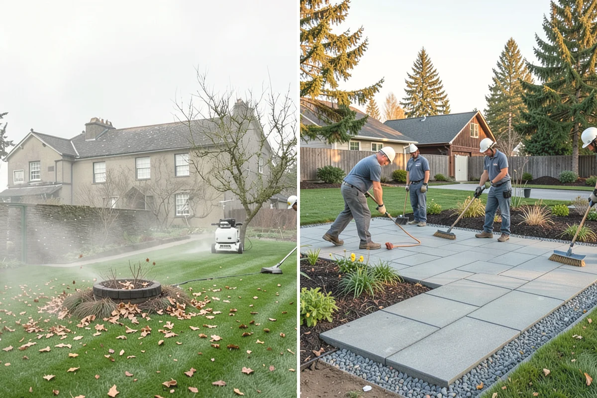 Lawn Top Dressing in University Place, Pierce County, WA - Mow and prepare the lawn