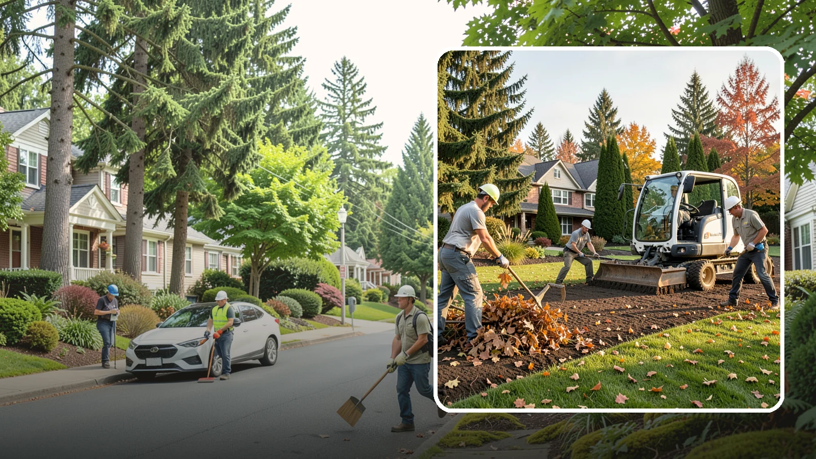 Leaf Removal in Beaux Arts Village, King County, WA - Efficient leaf cleanup and removal that keeps lawns healthy and your property tidy through the fall.