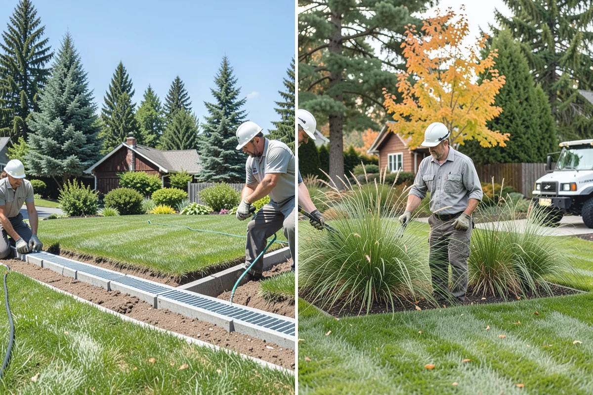 Leaf Removal in Beaux Arts Village, King County, WA - Assess the leaf drop and problem areas