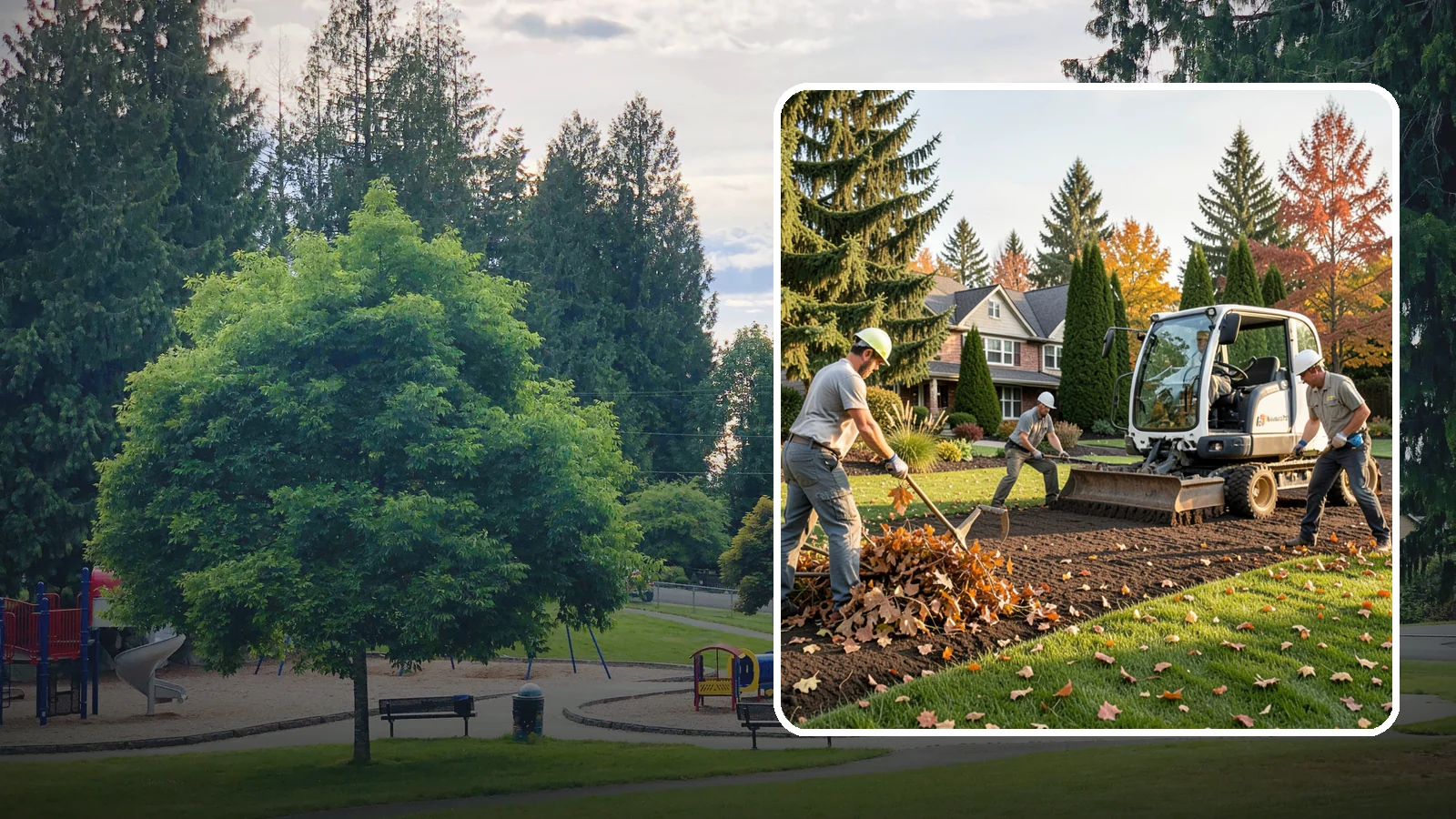 Leaf Removal in Bonney Lake, Pierce County, WA - Efficient leaf cleanup and removal that keeps lawns healthy and your property tidy through the fall.