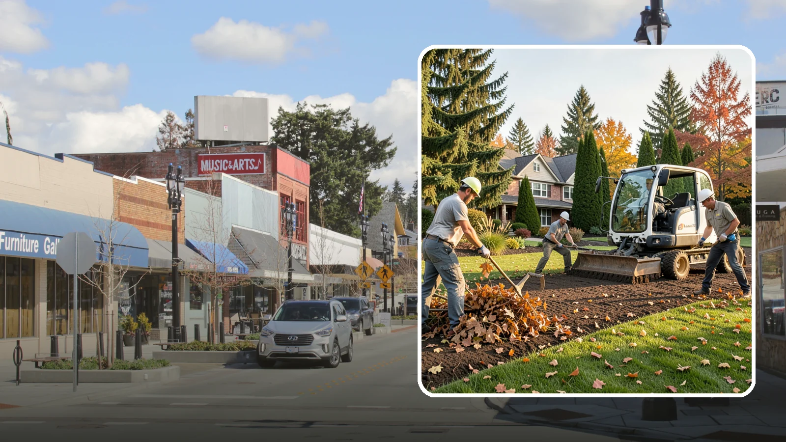 Leaf Removal in Bothell, King County, WA - Efficient leaf cleanup and removal that keeps lawns healthy and your property tidy through the fall.
